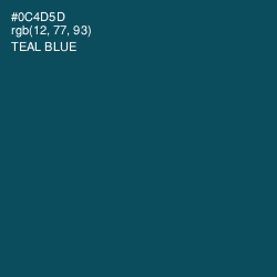 #0C4D5D - Teal Blue Color Image